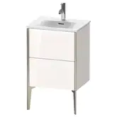 Тумба напольная под раковину Duravit XViu 51 x 42 см, белый глянцевый (XV40690B122)