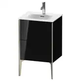 Тумба напольная под раковину Duravit XViu 51 x 42 см, чёрный глянцевый (XV40690B140)