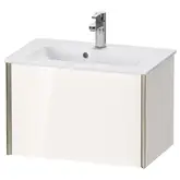 Тумба подвесная компакт, под раковину Duravit XViu 61 x 39 см, белый глянцевый (XV40780B122)