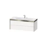 Тумба подвесная с раковиной c-bonded Duravit XViu 120 x 48 см, белый матовый (XV4617EB118P)
