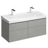 Тумба под раковину с четырьмя выдвижными ящиками Geberit Xeno² 1174 х 462 мм, серый матовый (500.518.00.1)
