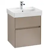 Тумба под умывальник с LED подсветкой 51 см Villeroy & Boch Collaro (Truffle Grey) (C007L0VG)
