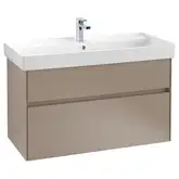 Тумба под умывальник с LED подсветкой 95,4 см Villeroy & Boch Collaro (Truffle Grey) (C011L0VG)