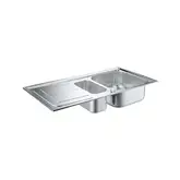 GROHE Комплект Мийка для кухні 860 x 500 мм з ексцентриком, 1 чаша + Eurosmart Змішувач одноважільний для (31565SD0)