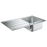 GROHE Мийка для кухні 860 x 500 мм з ексцентриком, 1 чаша, матова (31571SD0)