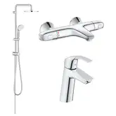 Комплект змішувачів Grohe EuroSmart, хром (34102TS)