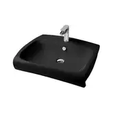 Artceram Раковина подвесная Art Ceram Hi-line 60 x 51,5 см, черный глянцевый (HIL002 03; 00)