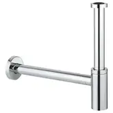 Сифон для раковини GROHE 28912000 без випуску (під донний клапан) без ревізії (Колір хром) 1 1/4''