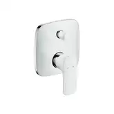 Смеситель для ванны, однорычажный Hansgrohe PuraVida (цвет - хром/белый) (15447400)