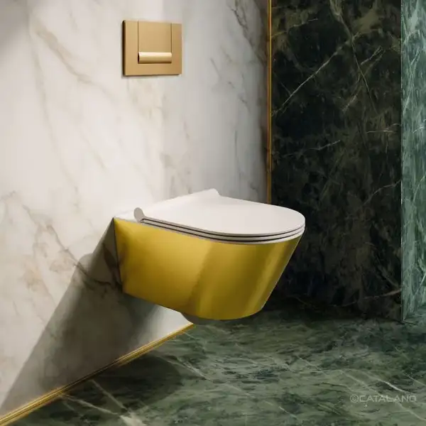 Биде подвесное Catalano Gold & Silver (1BS55NRBO) фото 3 Aquada.com.ua