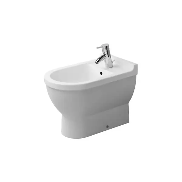 Биде напольное Duravit Starck3 56х37 см, цвет белый (2230100000) фото 2 Aquada.com.ua