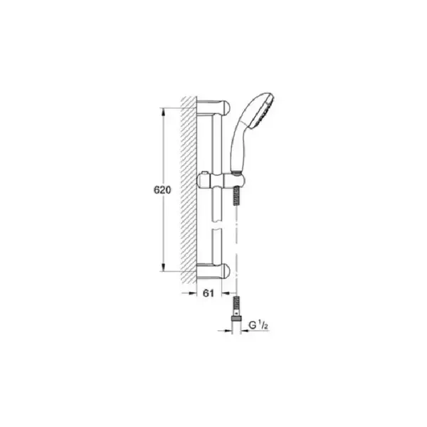 Душевой набор Grohe New Tempesta 100 (27645000) фото 3 Aquada.com.ua