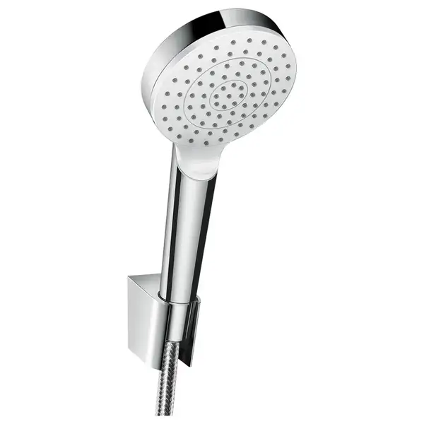 HANSGROHE Душевой набор 1,25 м, белый/хром Crometta 1jet (26690400) фото 1 Aquada.com.ua