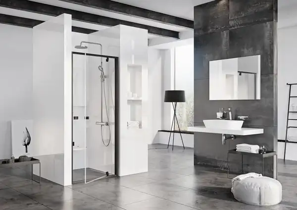 Душевая дверь Ravak Pivot PDOP1 900 х h1900 мм (профиль - чёрный, стекло - прозрачное) (03G70300Z1) фото 2 Aquada.com.ua