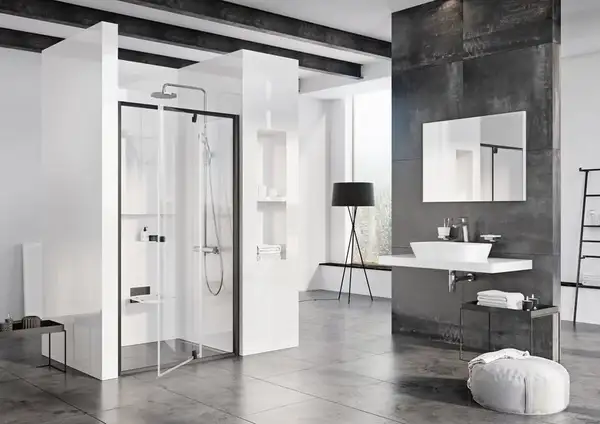 Душевая дверь Ravak Pivot PDOP2 110 х h1900 мм (профиль - чёрный, стекло - прозрачное) (03GD0300Z1) фото 2 Aquada.com.ua