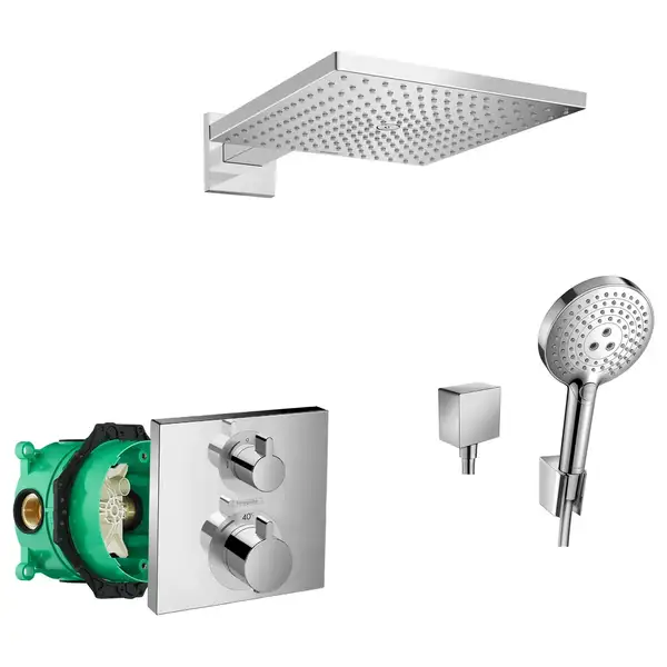 Душевая система скрытого монтажа с термостатом Hansgrohe Raindance (цвет - хром) (23815000) фото 1 Aquada.com.ua