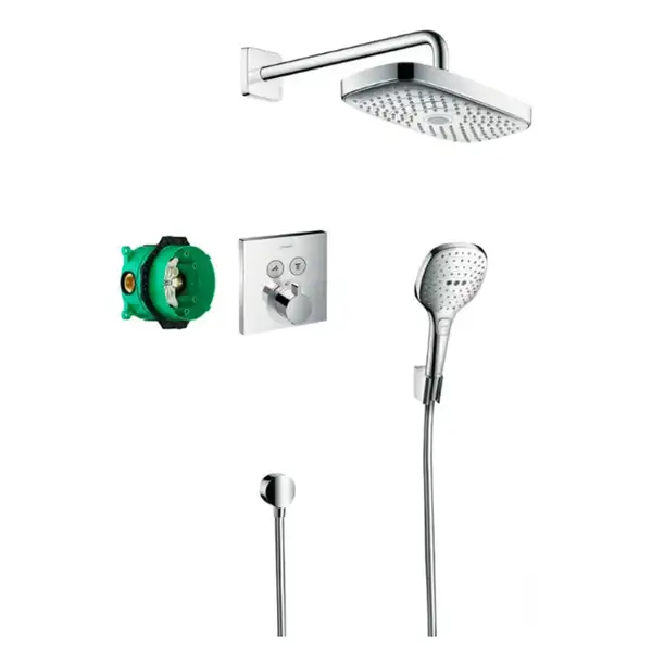 GROHE Hansgrohe Душевой набор (верхний, ручной душ, ibox, термостат) Raindance Select E/ShowerSelect (27296000) фото 3 Aquada.com.ua