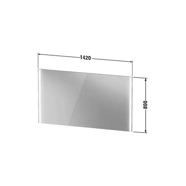 Зеркало с LED подсветкой Duravit XViu 142 х 4 х h80 см, версия "sensor" (XV70360B2B2) фото 5 Aquada.com.ua