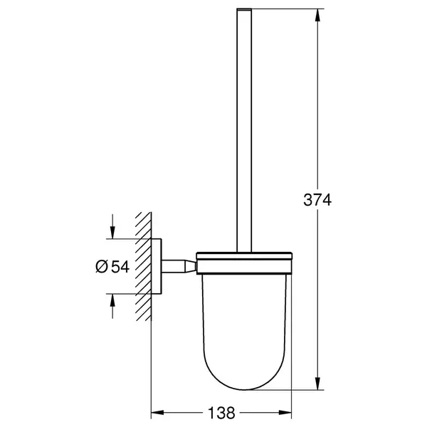 Йорж для унітазу Grohe Bau Cosmopolitan Neutral (40463001)