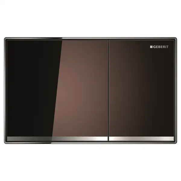 GEBERIT Смывная клавиша, двойной смыв Sigma 60 (стекло умбра) (115.640.SQ.1) фото 1 Aquada.com.ua