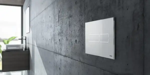 Панель смыва Tece TECElux Mini сенсорная Glass White (9240960) фото 3 Aquada.com.ua
