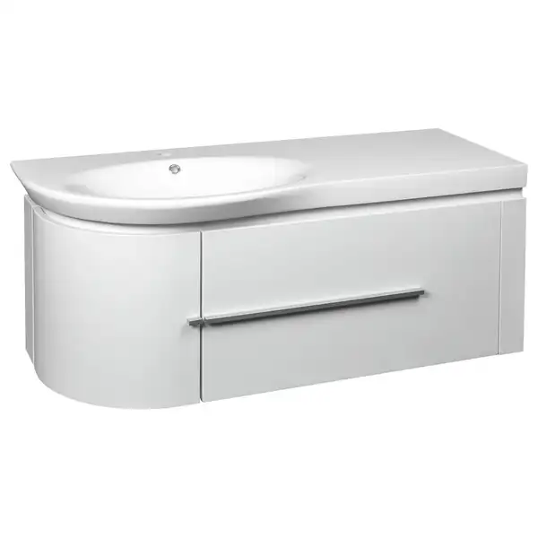Тумба с умывальником 120 см Devit Fly, белый глянцевый (0022120) фото 1 Aquada.com.ua