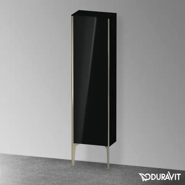 Шкафчик напольный Duravit XViu 40 x 24 х h157 см, чёрный глянцевый (XV1315LB140) фото 2 Aquada.com.ua