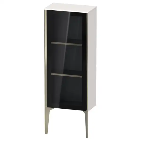 Шкафчик напольный со стеклянными дверцами Duravit XViu 40 x 24 х h113 см, белый глянцевый (XV1360LB122) фото 1 Aquada.com.ua