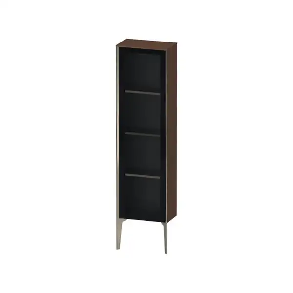 Шкафчик напольный со стеклянными дверцами Duravit XViu 40 x 24 х h157 см, американский орех (XV1365LB113) фото 1 Aquada.com.ua
