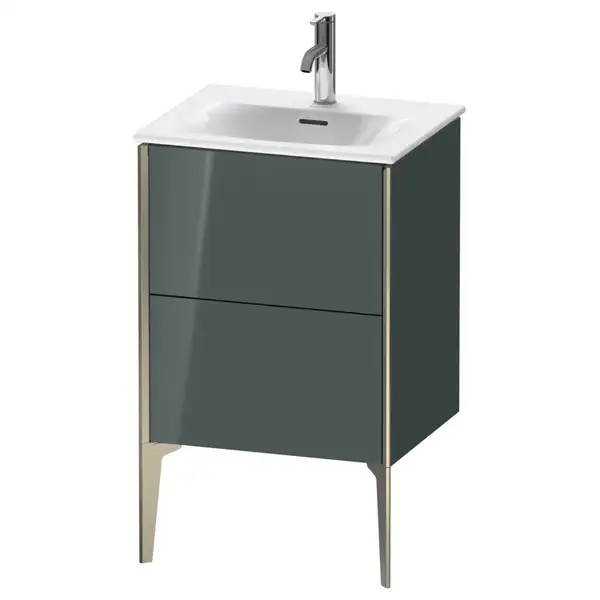 Тумба напольная под раковину Duravit XViu 51 x 42 см, доломитово-серый глянцевый лак (XV40690B138) фото 1 Aquada.com.ua