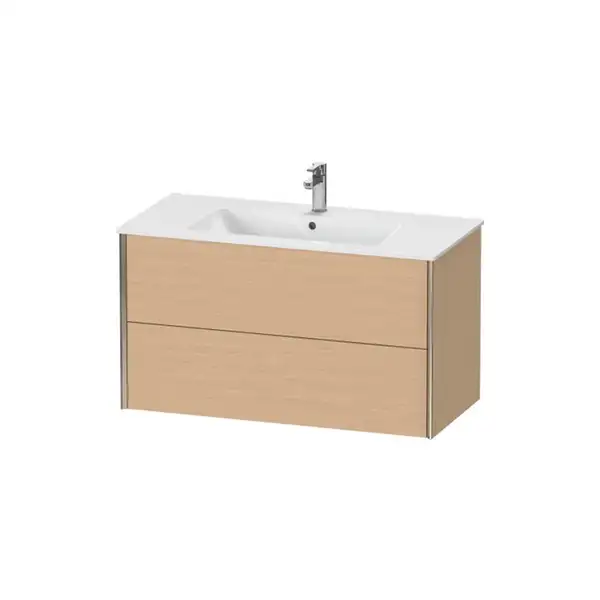 Тумба подвесная под раковину Duravit XViu 101 x 48 см, дуб брашированный (XV41270B112) фото 1 Aquada.com.ua