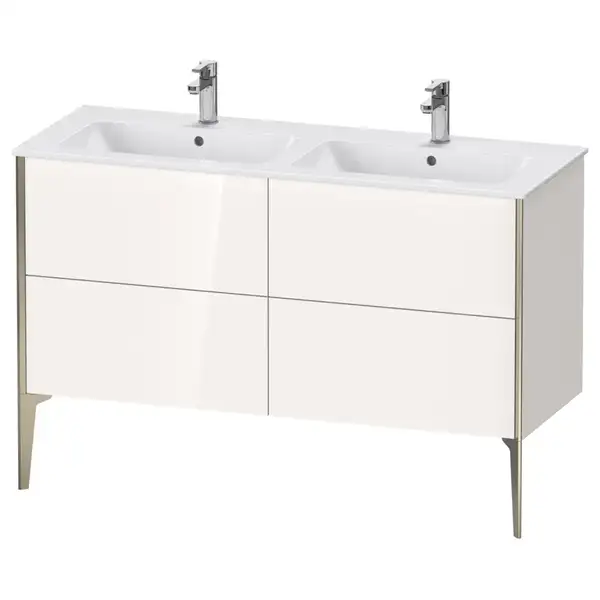 Тумба напольная под раковину Duravit XViu 128 x 48 см, белый глянцевый (XV44850B122) фото 1 Aquada.com.ua