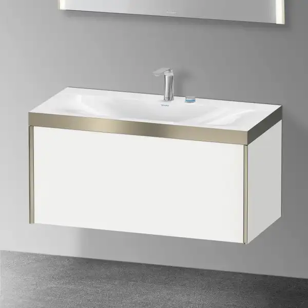 Тумба подвесная с раковиной c-bonded Duravit XViu 100 x 48 см, белый матовый (XV4611EB118P) фото 2 Aquada.com.ua