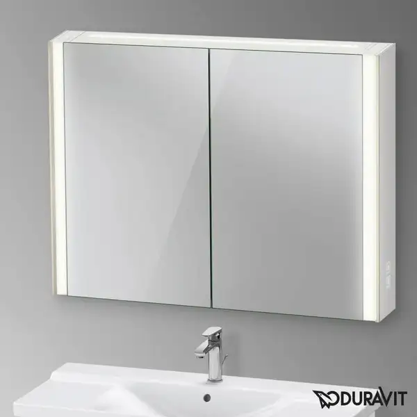 Зеркальный шкафчик с LED подсветкой Duravit XViu 102 х 15,6 х h80 см, версия «icon» (XV71430B1B1) фото 2 Aquada.com.ua