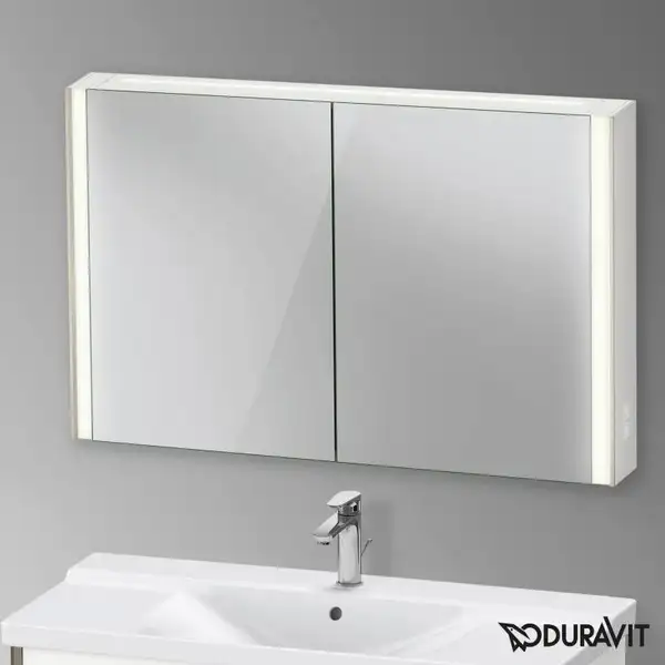 Зеркальный шкафчик с LED подсветкой Duravit XViu 122 х 15,6 х h80 см, версия «icon» (XV71440B1B1) фото 2 Aquada.com.ua