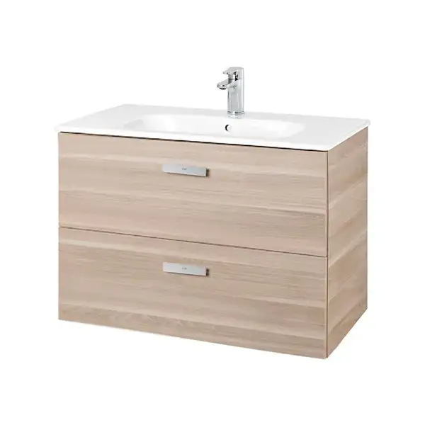 Тумба з умивальником Roca VICTORIA BASIC 80, береза (A855852422)
