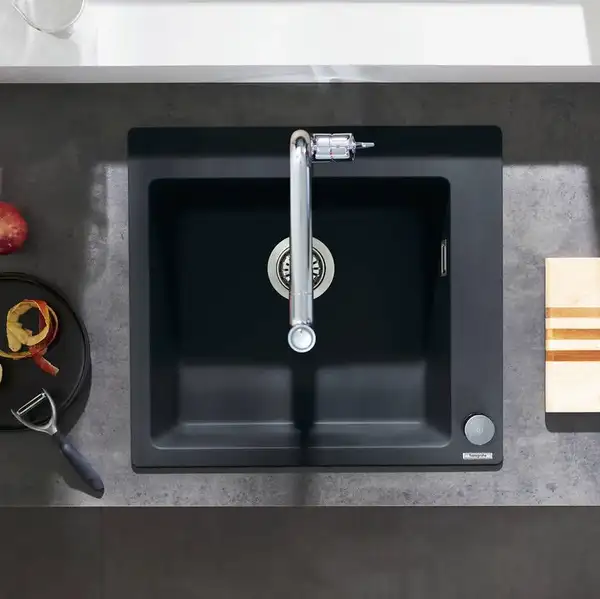 Hansgrohe S451 S510-F450 Кухонная мойка, Graphiteblack (43312170)