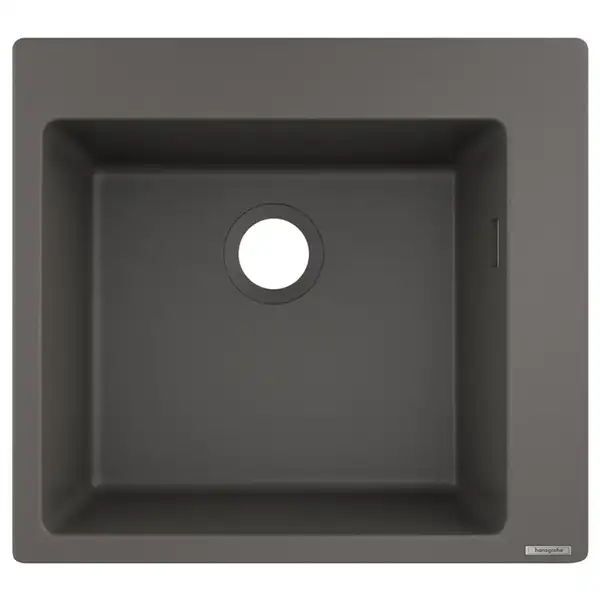 Встраиваемая кухонная мойка Hansgrohe S51 S510-F450 (цвет - серый камень) 450 (43312290) фото 1 Aquada.com.ua