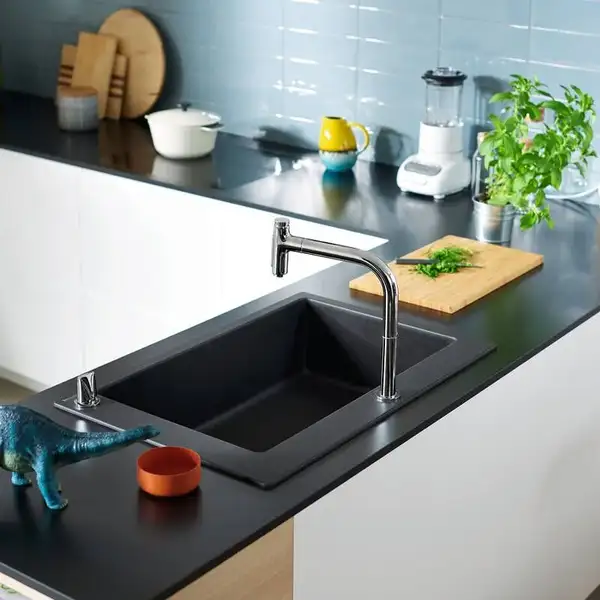 Hansgrohe S 51 Кухонная мойка, Graphite Black (43313170)