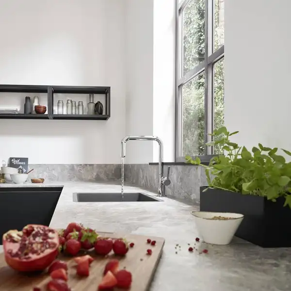 Кухонна мийка Hansgrohe S51 S510-U450 під стільницю 500х450, Graphiteblack (43431170)