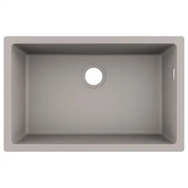 Мойка для монтажа под столешницу Hansgrohe S51 S510-U660 (цвет - серый бетон) 660 (43432380) фото 1 Aquada.com.ua