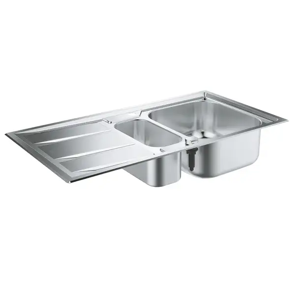 GROHE Мийка для кухні 983 x 513 мм з ексцентриком, 2 чаши, матова (31569SD0)