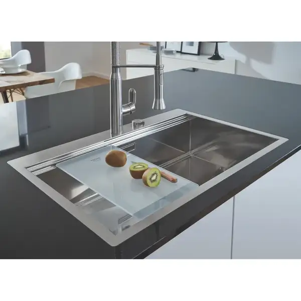 Мийка кухонна Grohe EX Sink K1000 (подвійне крило зліва) (31581SD0)