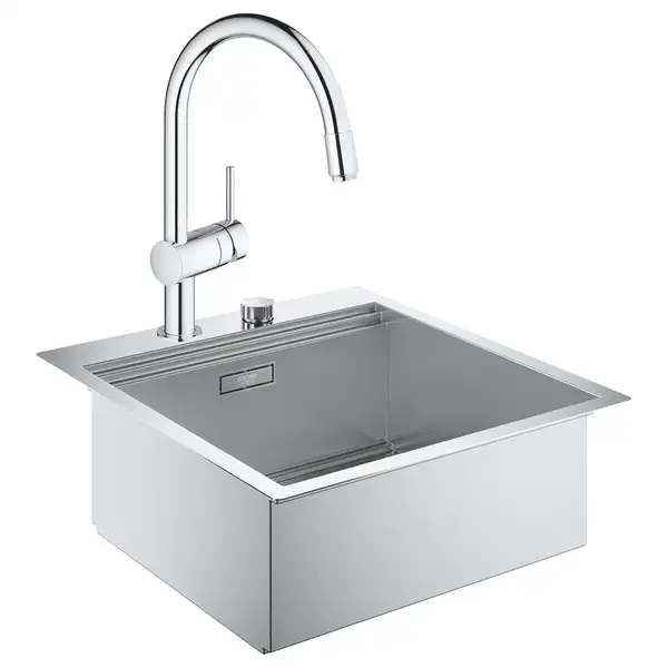 Набор Grohe мойка кухонная K800 31583SD0 + смеситель Minta 32918000 (31583SD032918000)