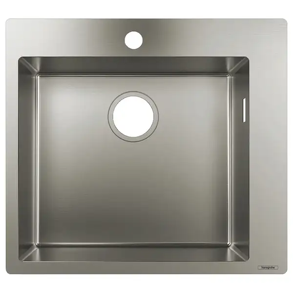 Встраиваемая кухонная мойка Hansgrohe S71 S711-F450 (цвет - нержавеющая сталь) 450 (43301800) фото 1 Aquada.com.ua