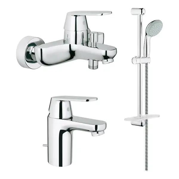 GROHE Набiр змiшувачiв Eurosmart Cosmopolitan 3 в 1, для ванни та душу (126111S)