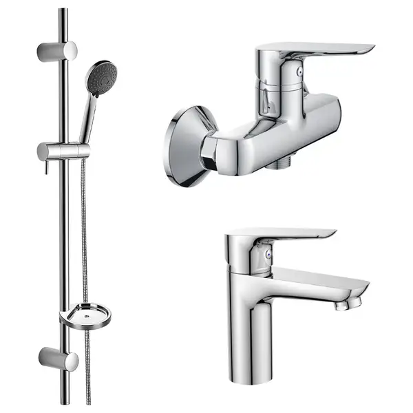 IMPRESE Набор смесителей (3 в 1) kit21082, душ фото 1 Aquada.com.ua