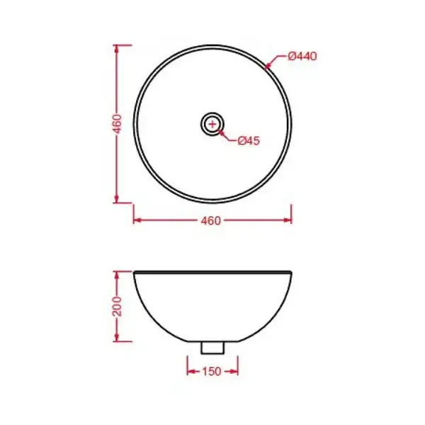 ARTCERAM Раковина накладная ArtCeram La Ciofola 46см LCL001 фото 3 Aquada.com.ua