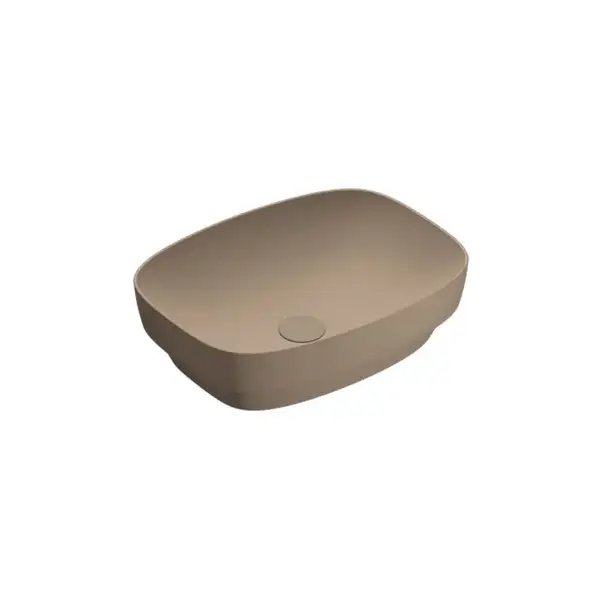 Раковина накладная на столешницу Catalano Green Lux / Colori 50 х 38 см, коричневый матовый (150AGRLXMS) фото 1 Aquada.com.ua