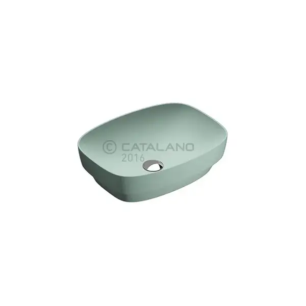 Раковина накладная на столешницу Catalano Green Lux / Colori 50 х 38 см, зелёный матовый (150AGRLXVS) фото 1 Aquada.com.ua